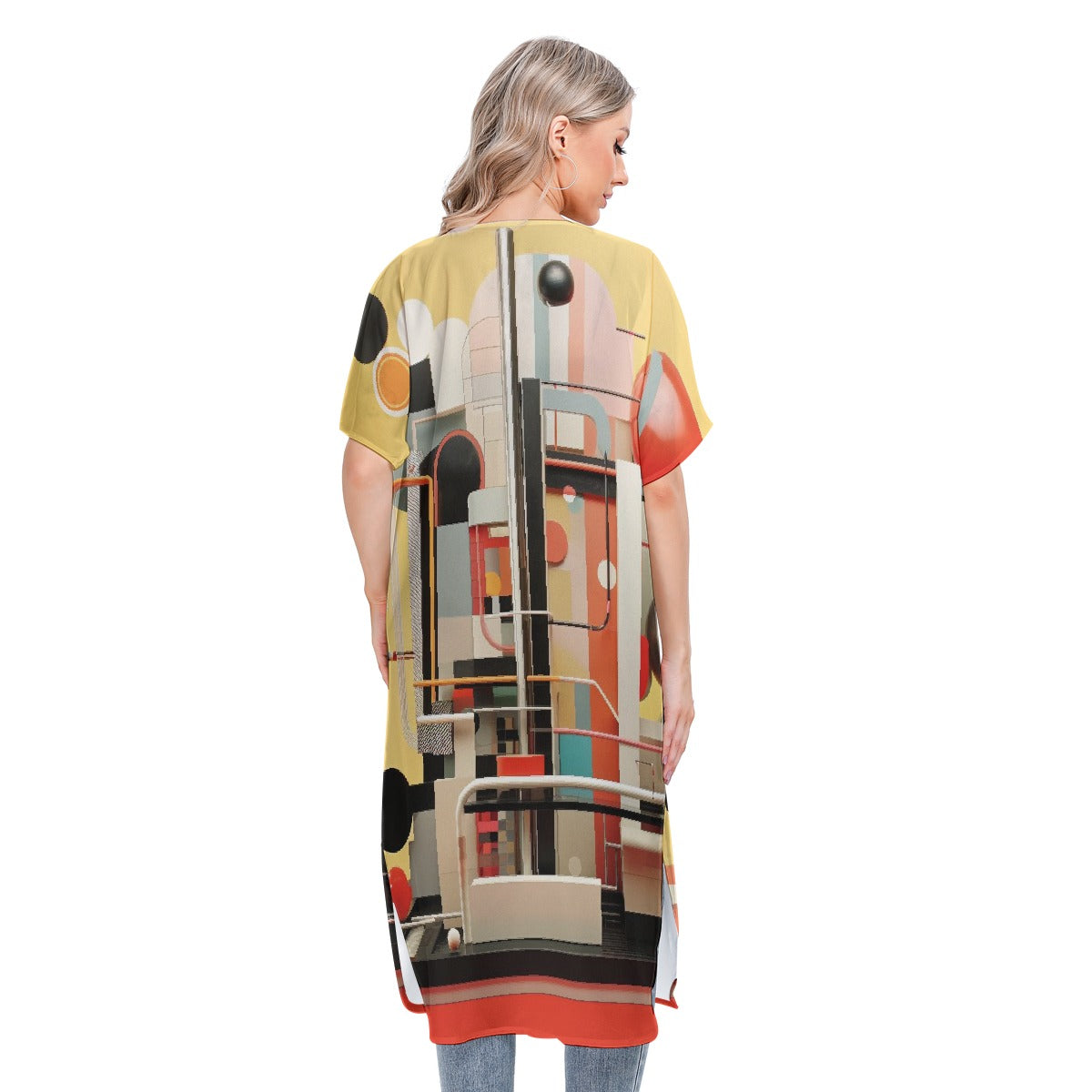 All-Over Print Women's Short Sleeve Cardigan