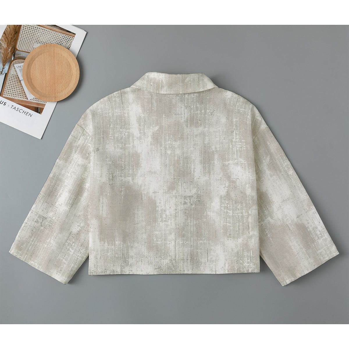 All-Over Print Women's Cropped Jacket | 245GSM Cotton