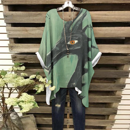 All-Over Print Women's Bat Sleeve Shirt