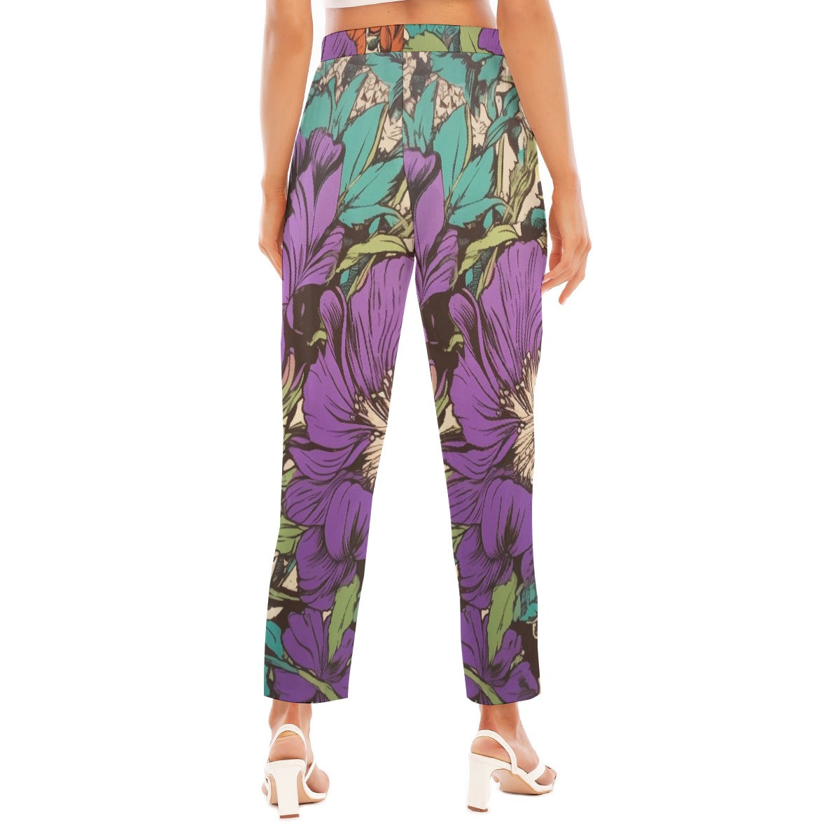 All-Over Print Women's Loose Straight-leg Pants