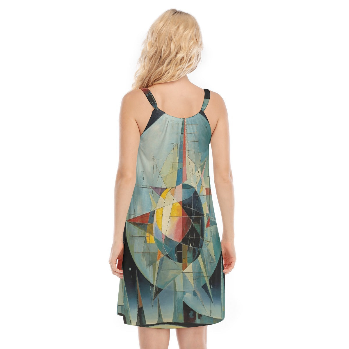 All-Over Print Women's O-neck Cami Dress