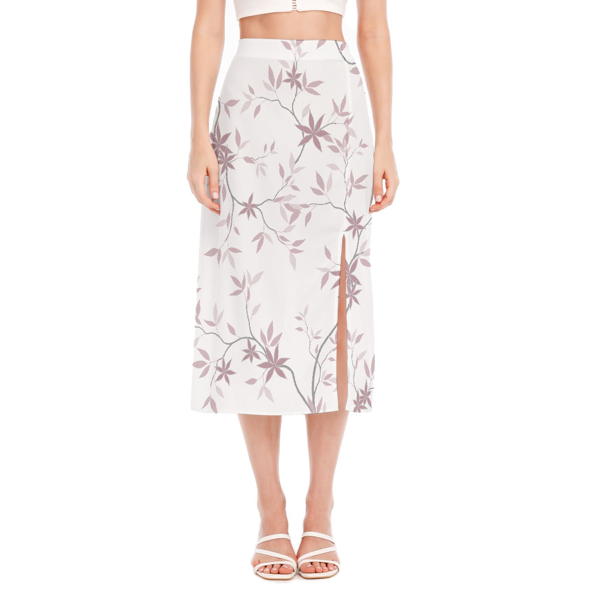 All-Over Print Women's High Slit Long Skirt