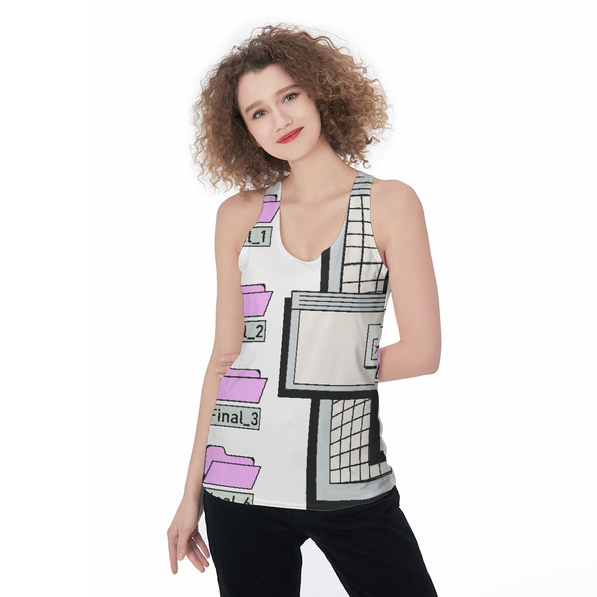 All-Over Print Women's Racerback Tank Top