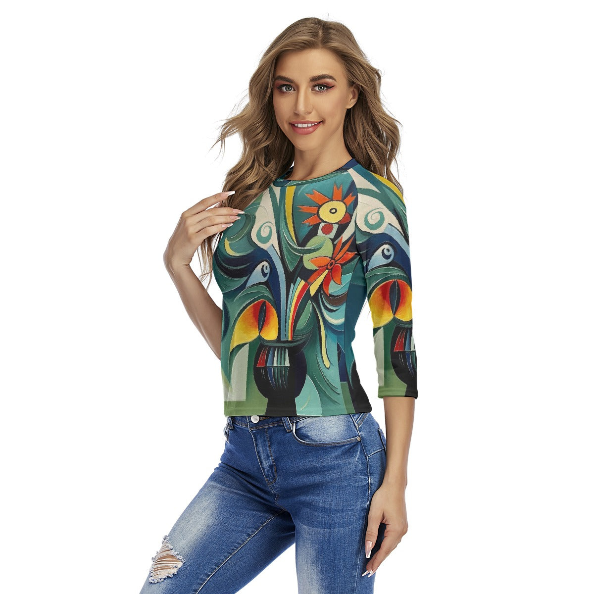 All-Over Print Women's Raglan Sleeves T-shirts