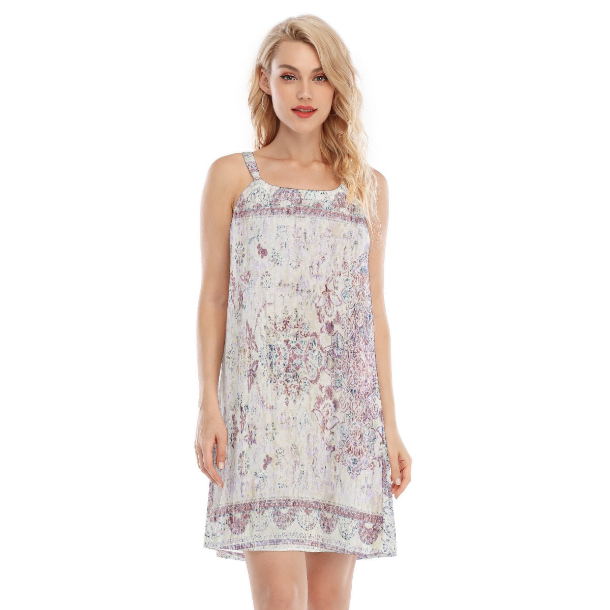 All-Over Print Women's O-neck Cami Dress
