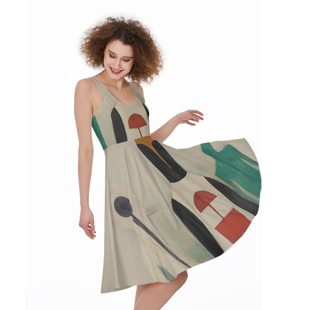 All-Over Print Women's Sleeveless Dress