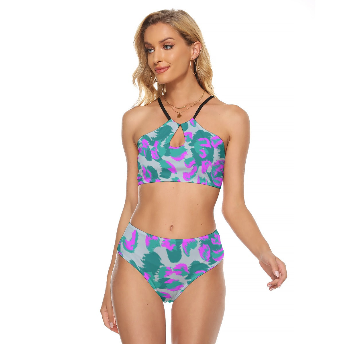 All-Over Print Women's Cami Keyhole One-piece Swimsuit