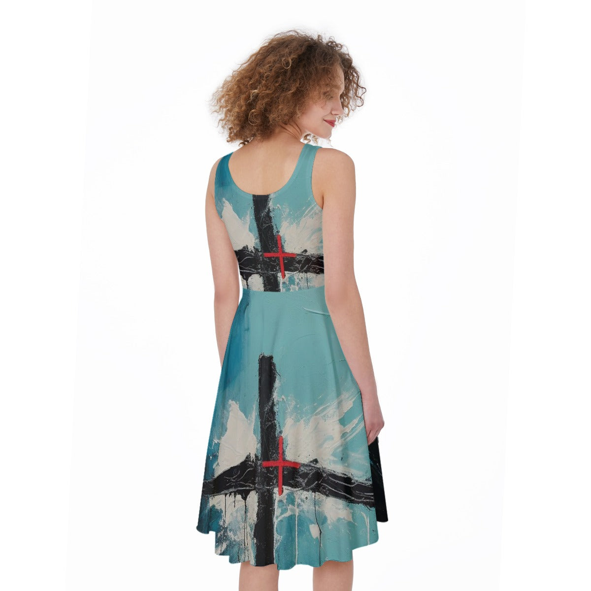 All-Over Print Women's Sleeveless Dress
