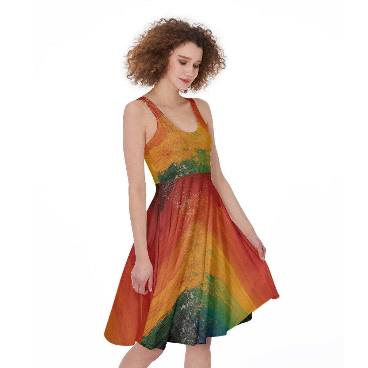 All-Over Print Women's Sleeveless Dress