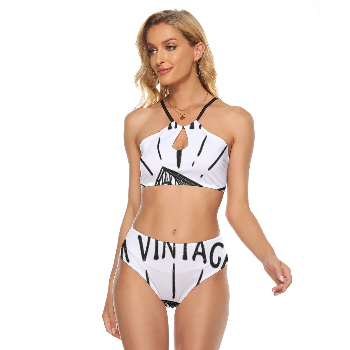 All-Over Print Women's Cami Keyhole One-piece Swimsuit