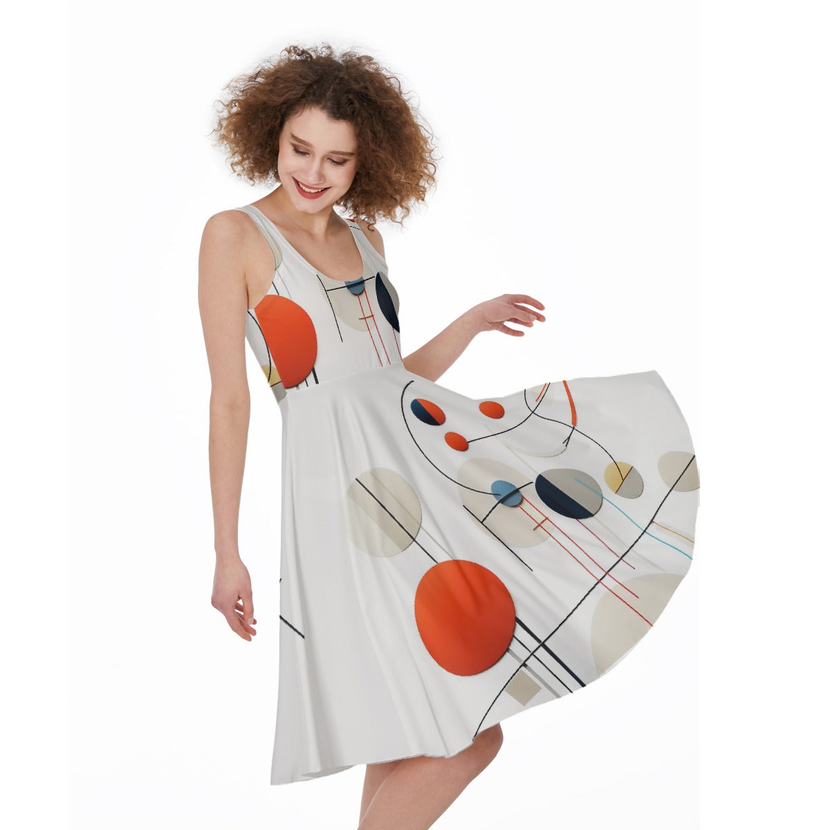 All-Over Print Women's Sleeveless Dress