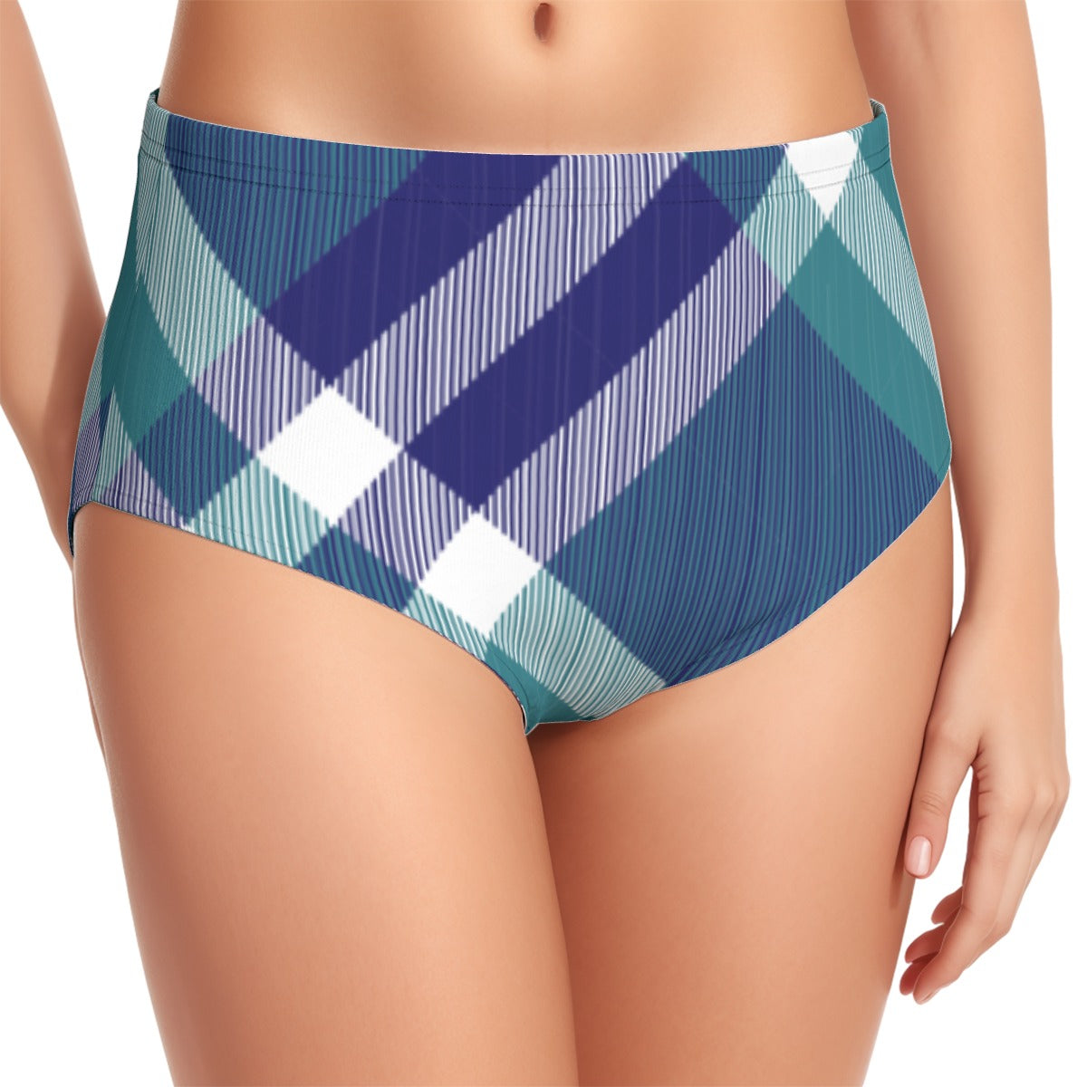 All-Over Print Women's Swimsuit Set With Halter