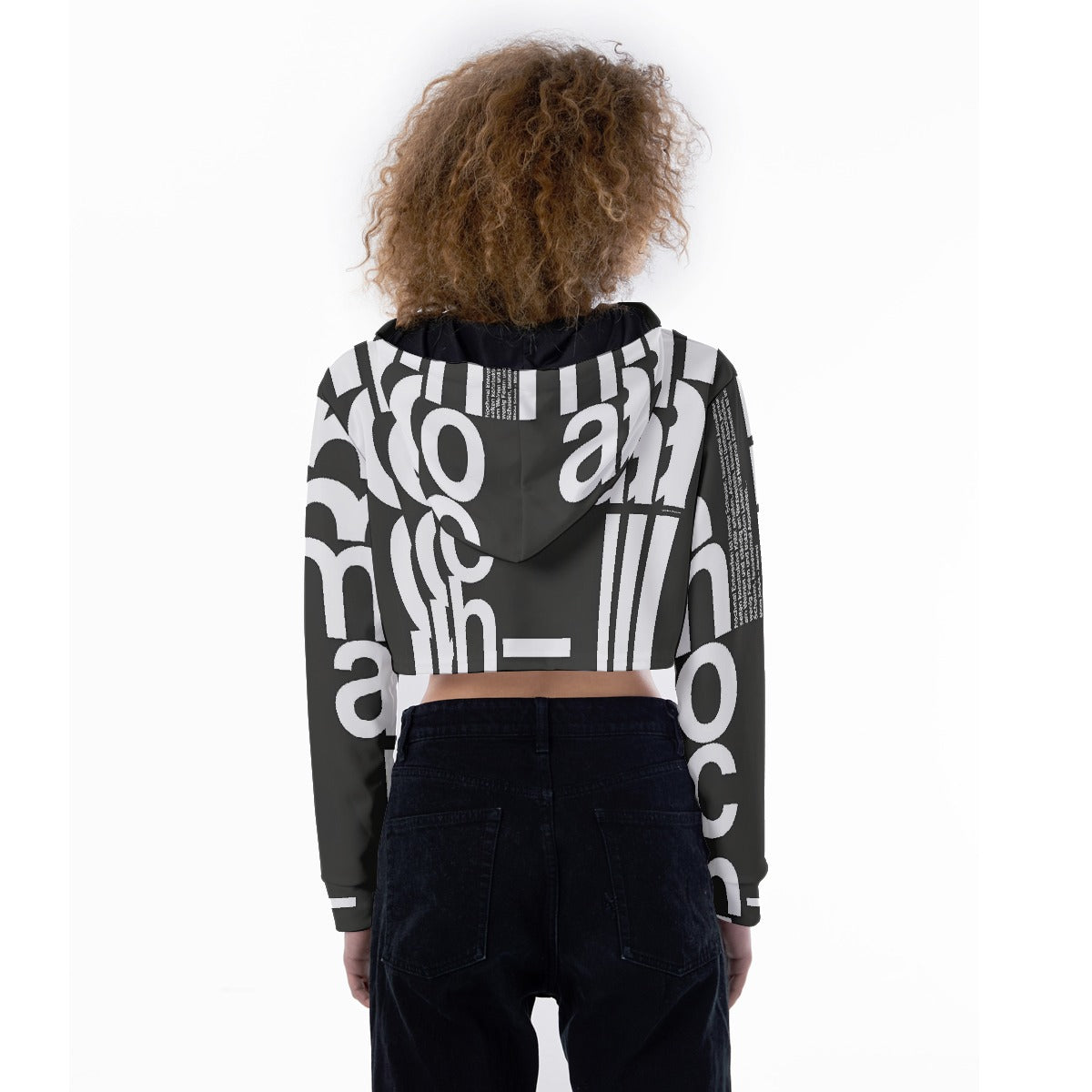 All-Over Print Women's Crop Top Hoodie