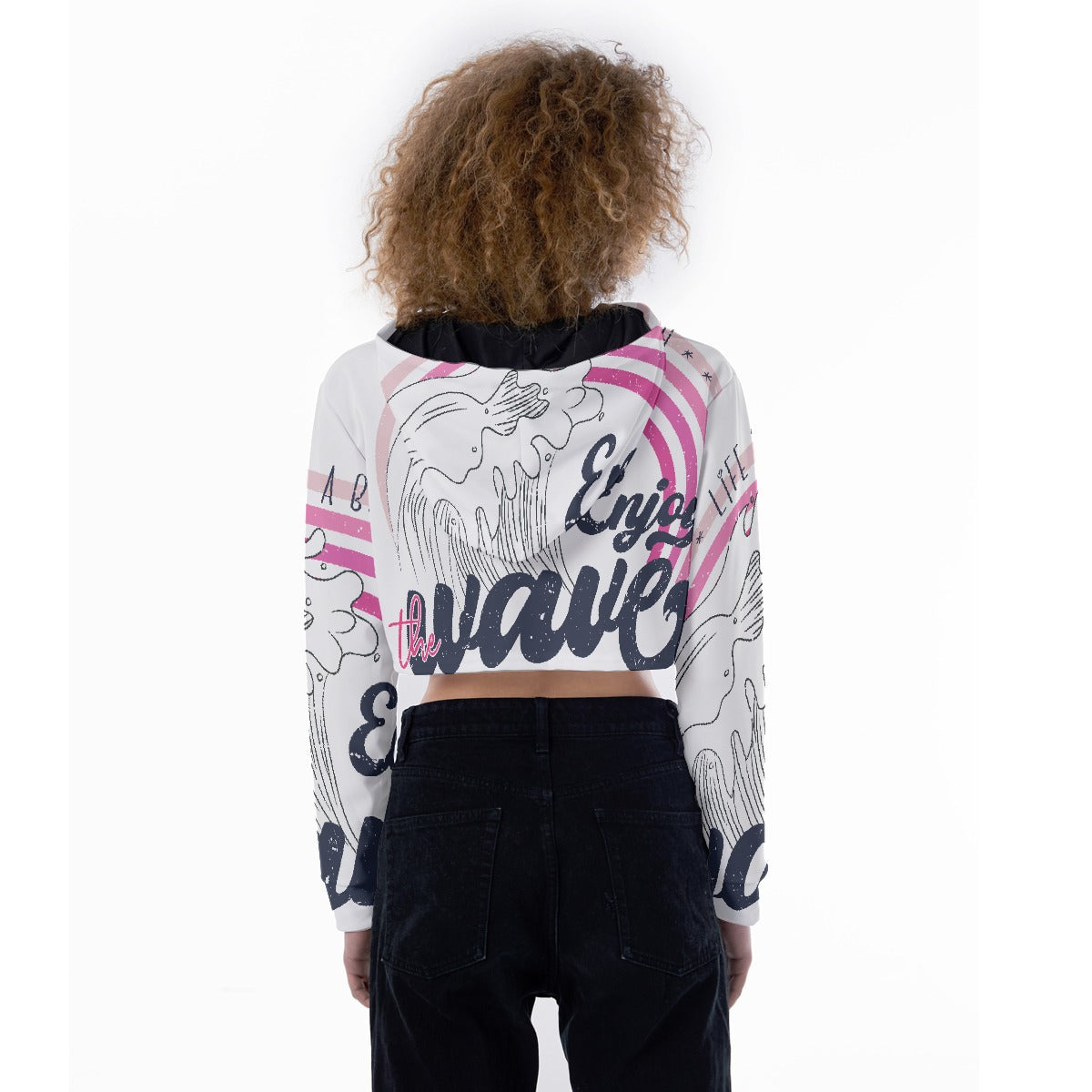 All-Over Print Women's Crop Top Hoodie