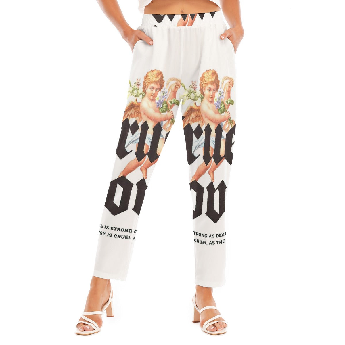 All-Over Print Women's Loose Straight-leg Pants