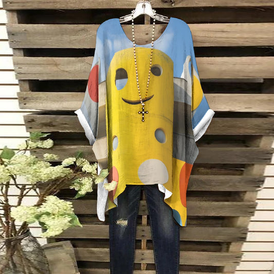 All-Over Print Women's Bat Sleeve Shirt