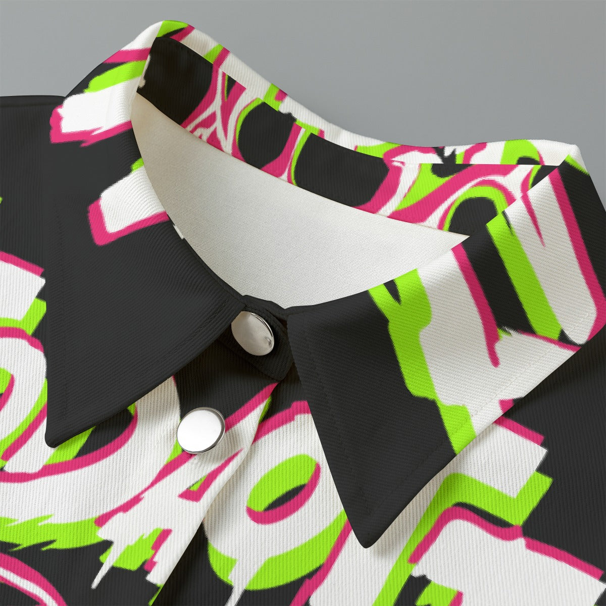 All-Over Print Women's Cropped Jacket | 245GSM Cotton
