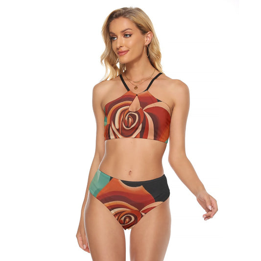 All-Over Print Women's Cami Keyhole One-piece Swimsuit