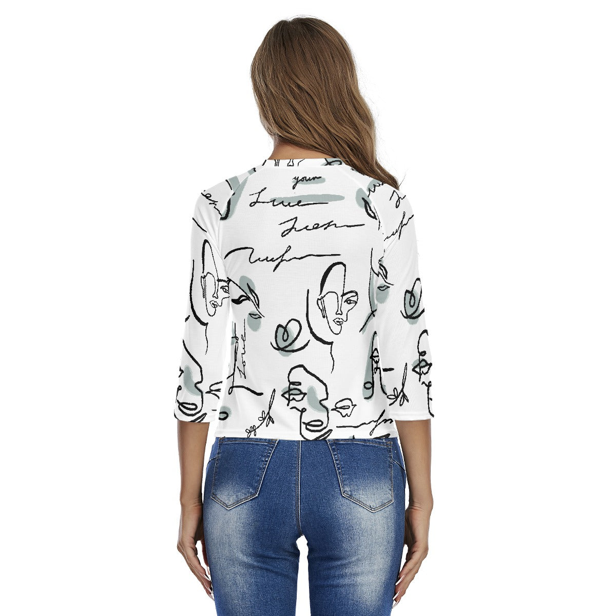 All-Over Print Women's Raglan Sleeves T-shirts