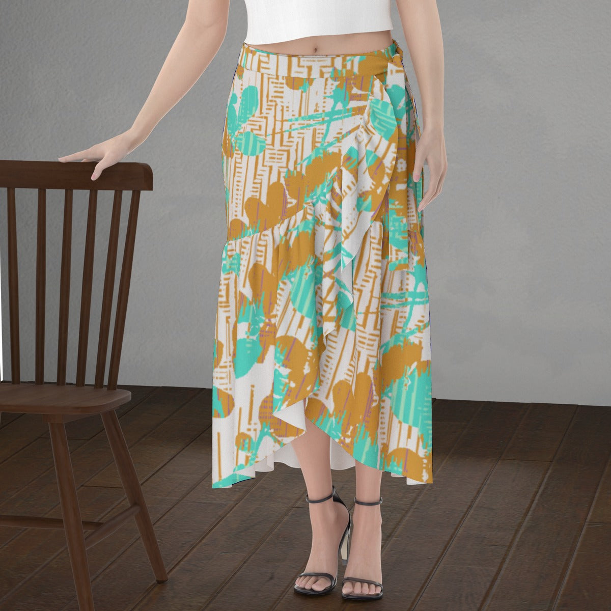 All-Over Print Women's Wrap Skirt