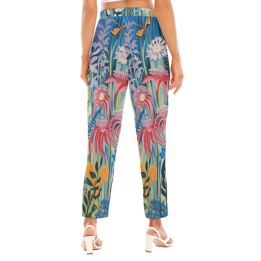 All-Over Print Women's Loose Straight-leg Pants