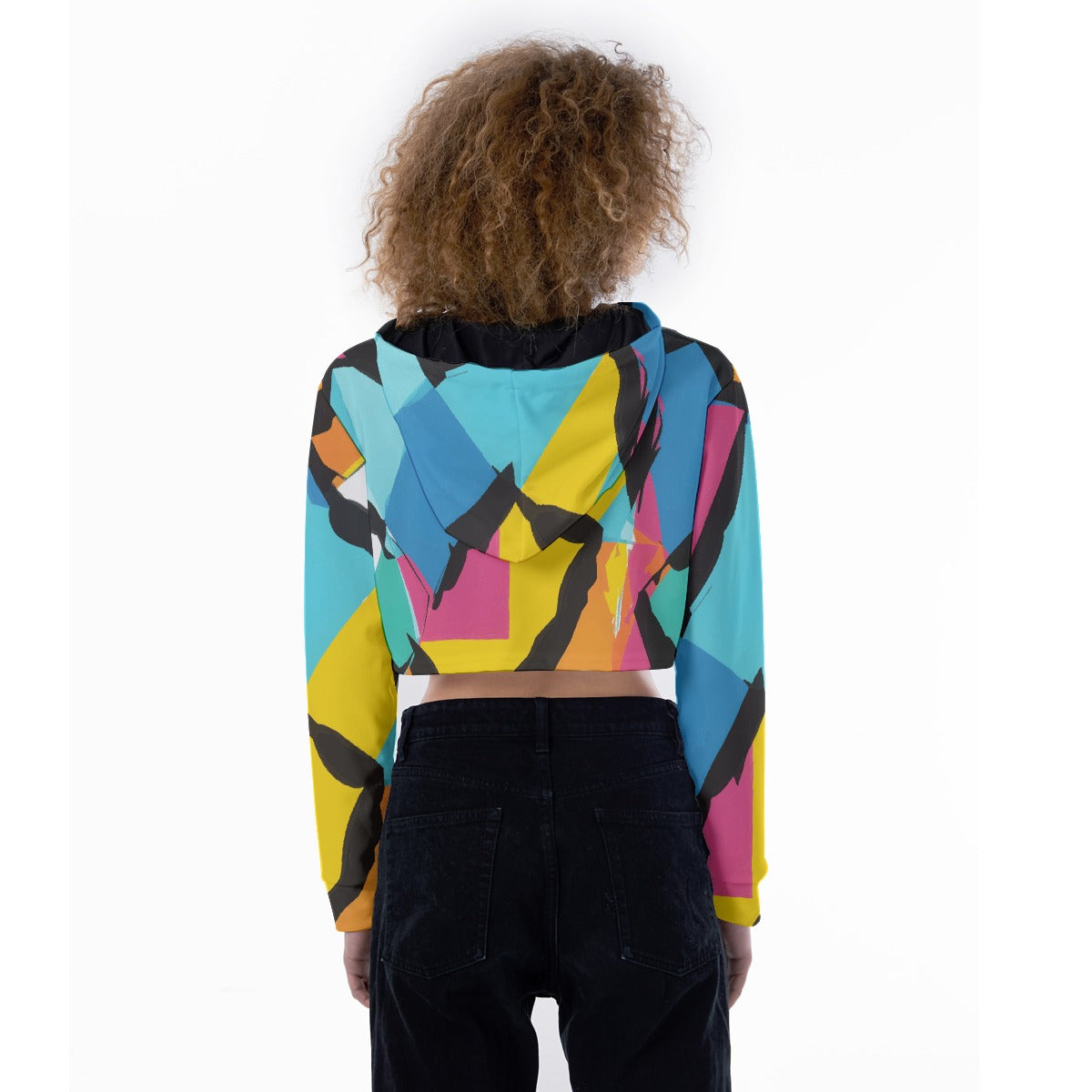 All-Over Print Women's Crop Top Hoodie