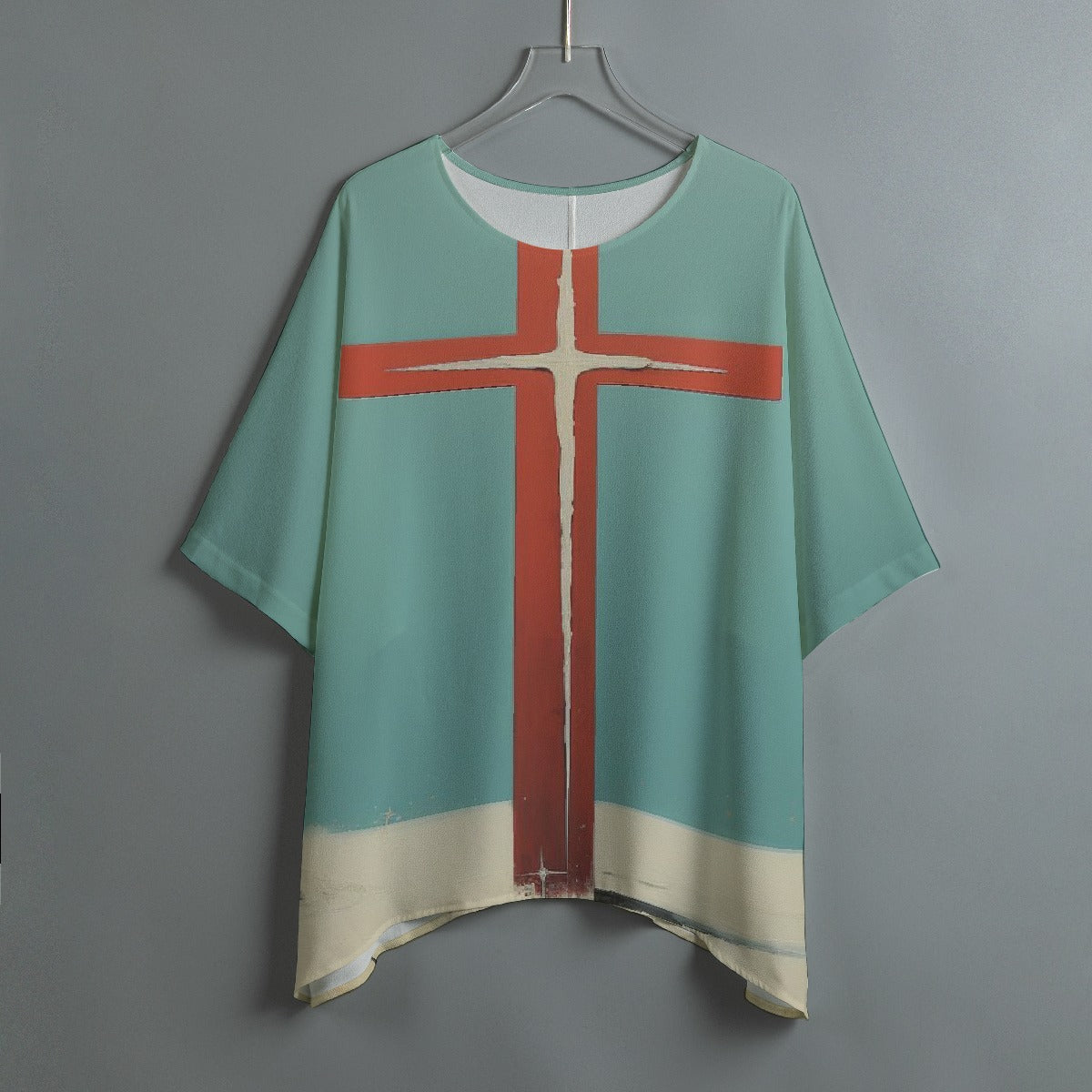 All-Over Print Women's Bat Sleeve Shirt