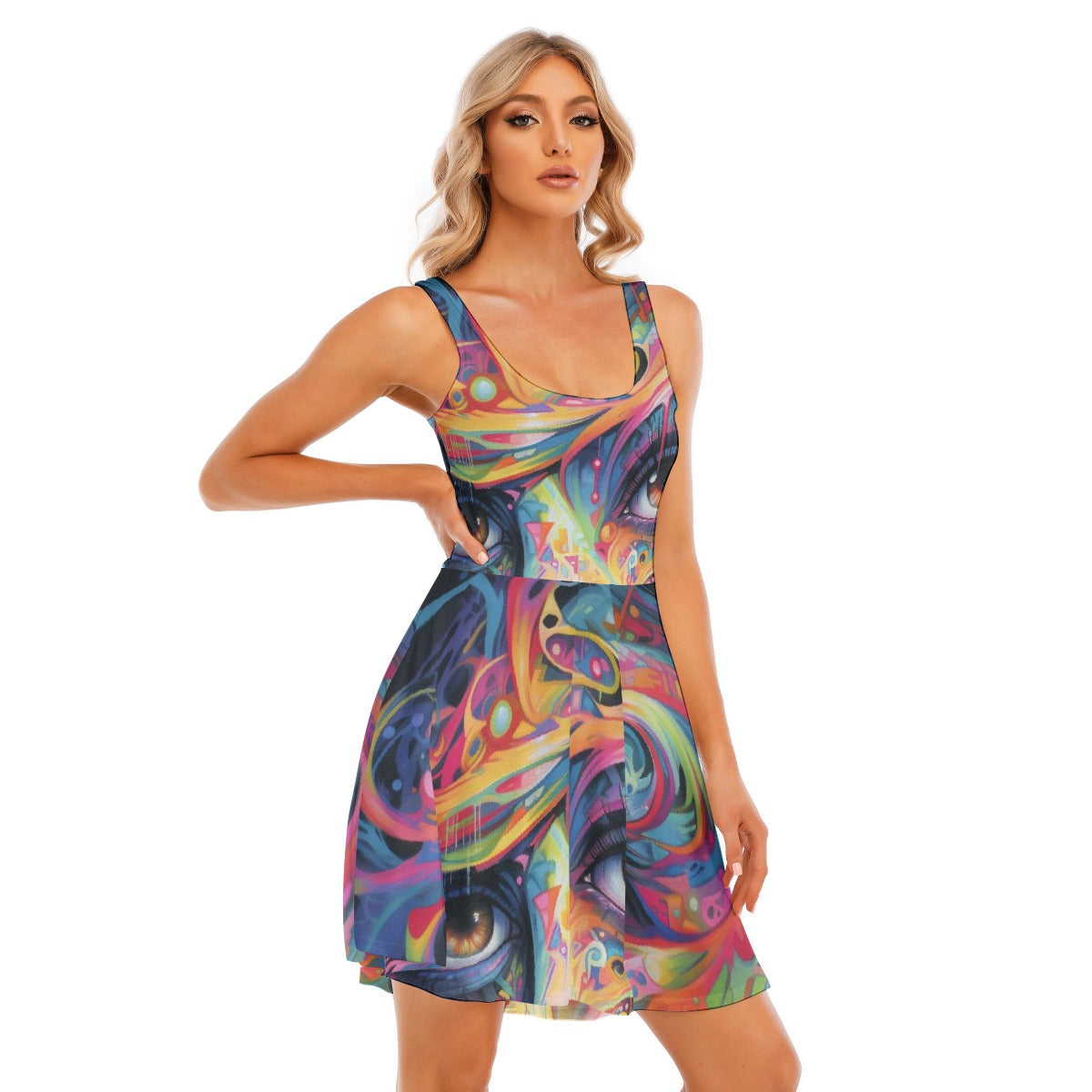 All-Over Print Women's Tank Vest Dress