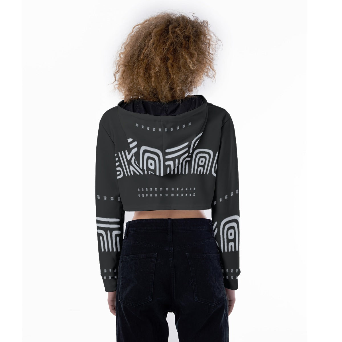 All-Over Print Women's Crop Top Hoodie
