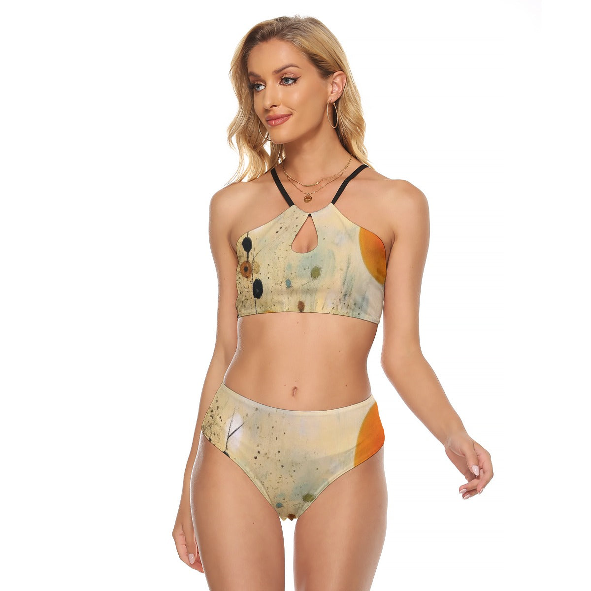 All-Over Print Women's Cami Keyhole One-piece Swimsuit