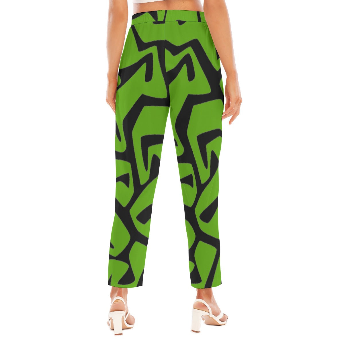 All-Over Print Women's Loose Straight-leg Pants