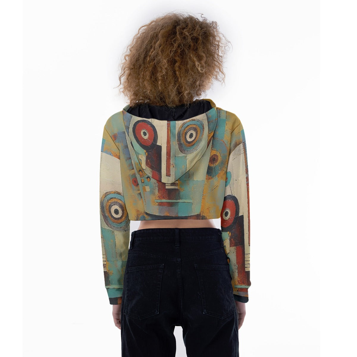 All-Over Print Women's Crop Top Hoodie