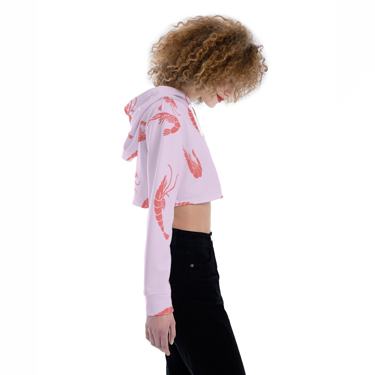 All-Over Print Women's Crop Top Hoodie