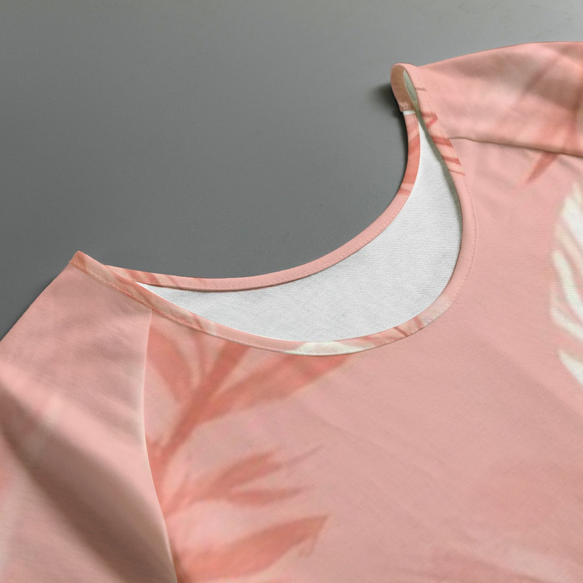 All-Over Print Women's Round Neck T-shirt With Raglan Sleeve