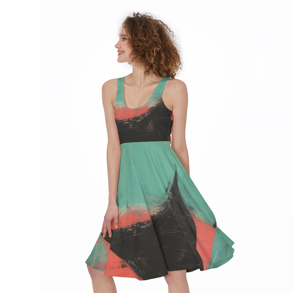 All-Over Print Women's Sleeveless Dress
