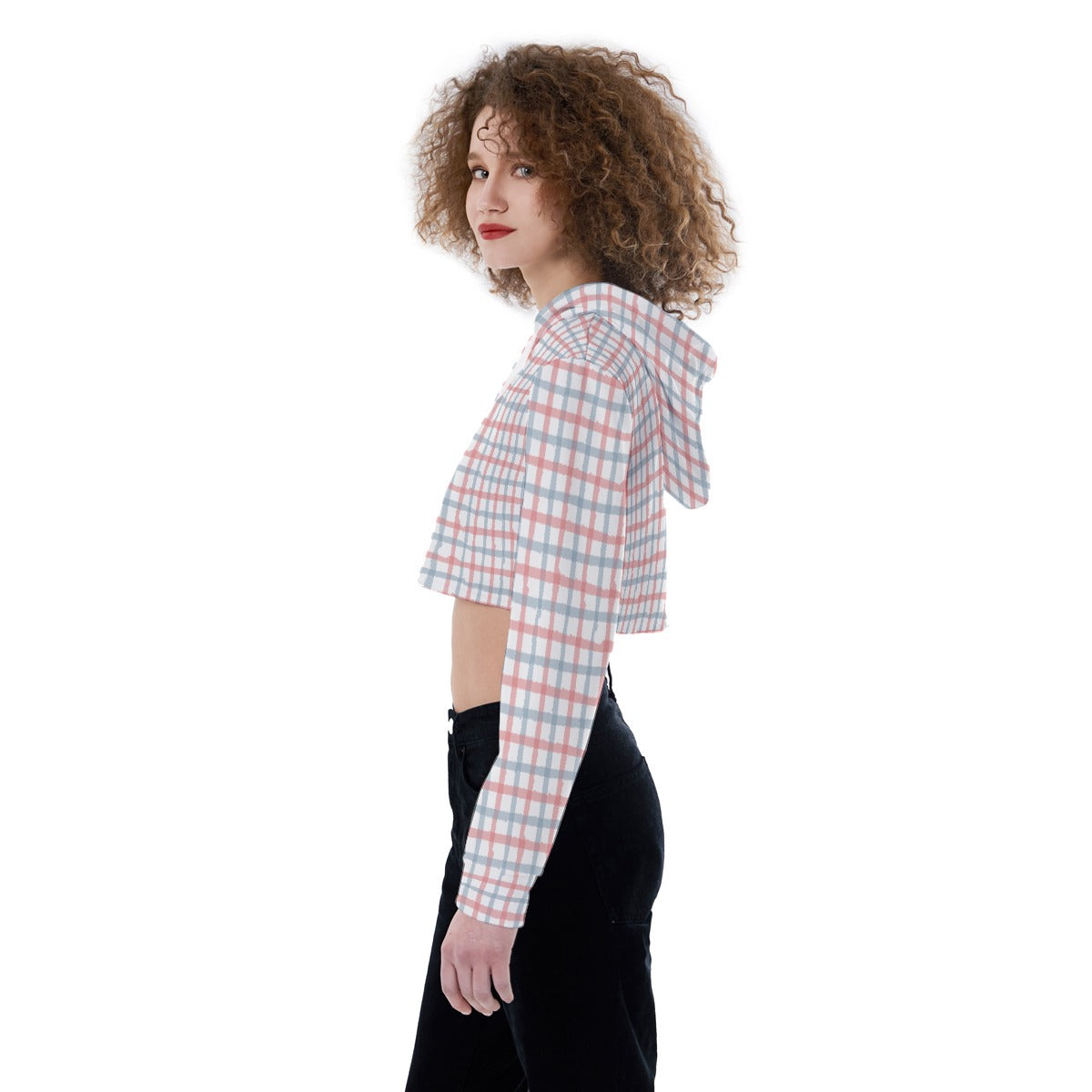 All-Over Print Women's Crop Top Hoodie