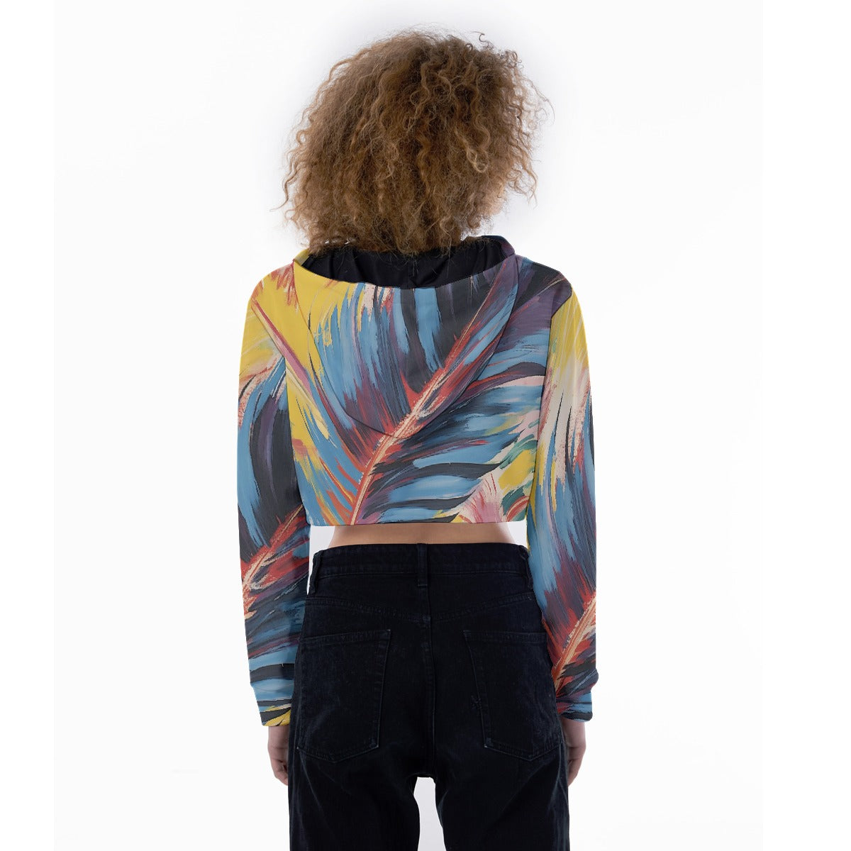 All-Over Print Women's Crop Top Hoodie