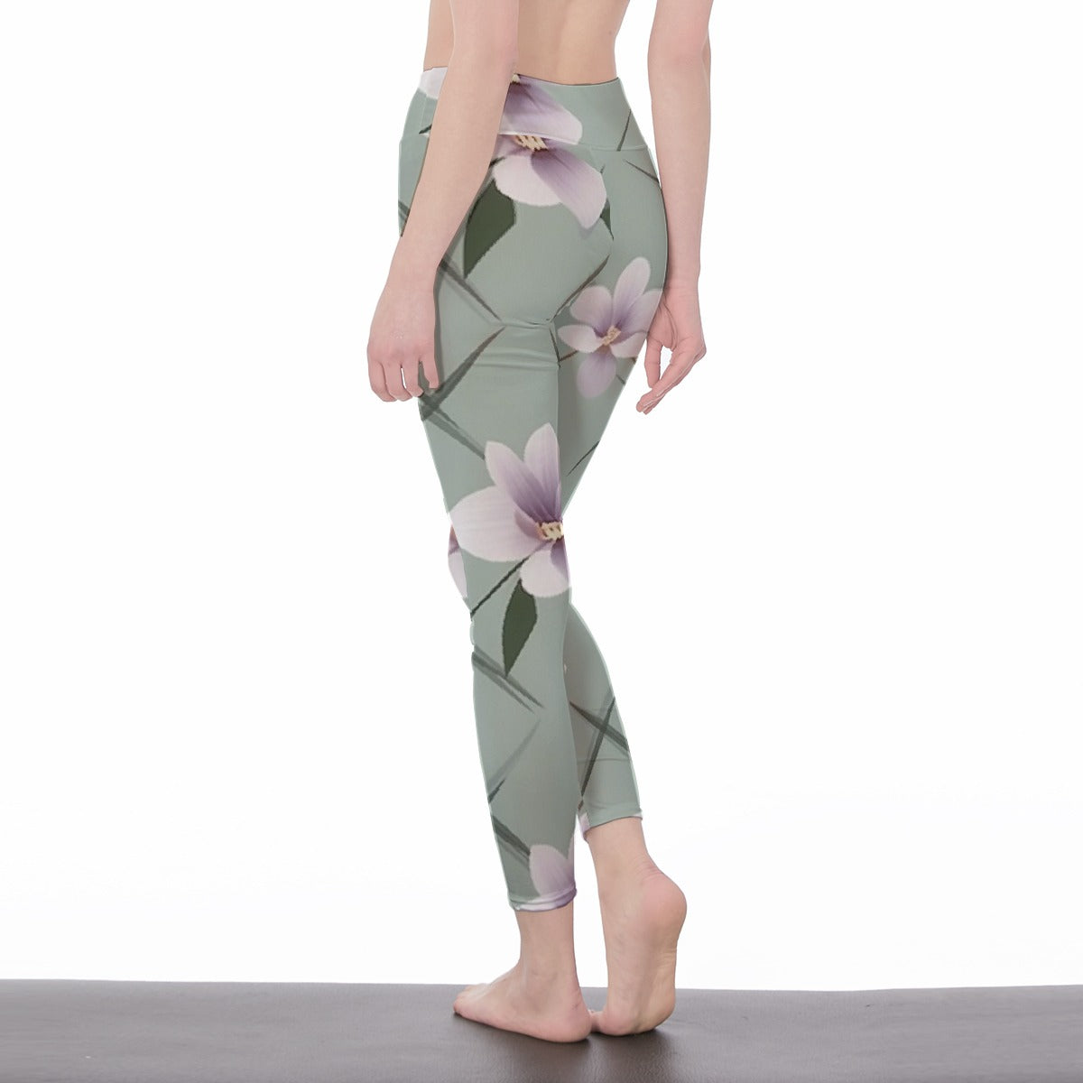 All-Over Print Women's High Waist Leggings | Side Stitch Closure