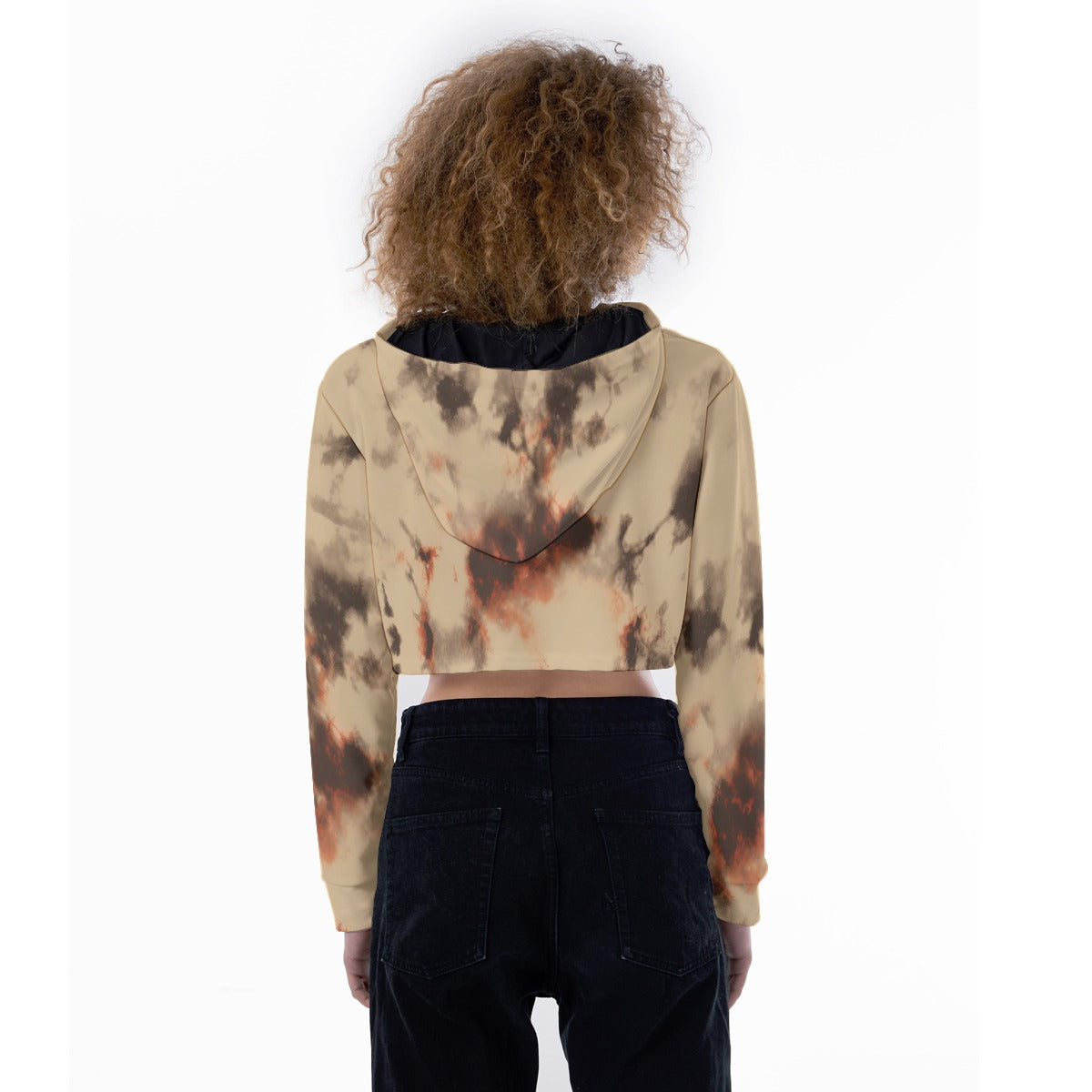 All-Over Print Women's Crop Top Hoodie