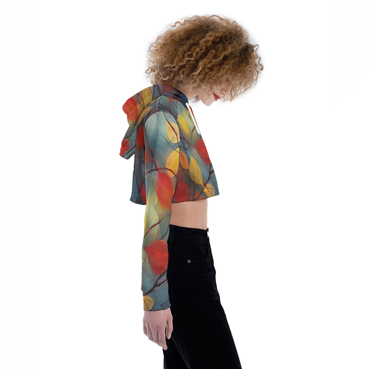 All-Over Print Women's Crop Top Hoodie