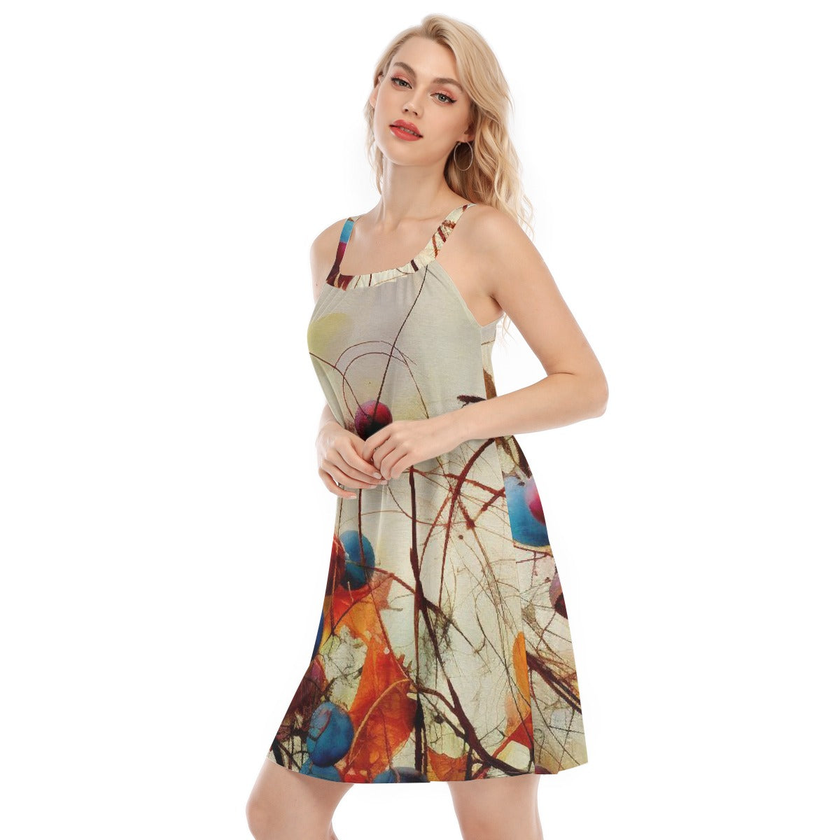All-Over Print Women's Sleeveless Cami Dress