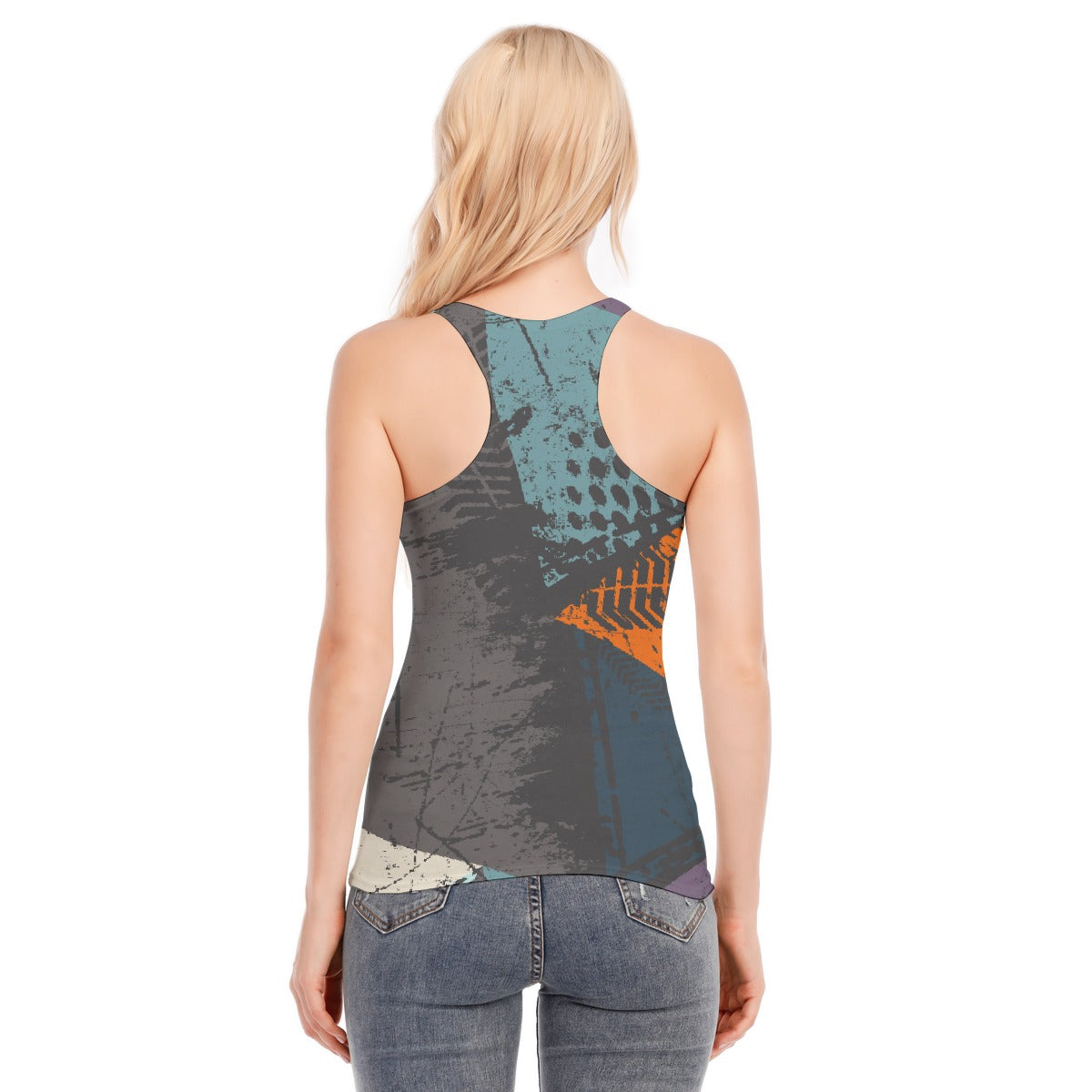 All-Over Print Women's Racer Vest | 190GSM Cotton