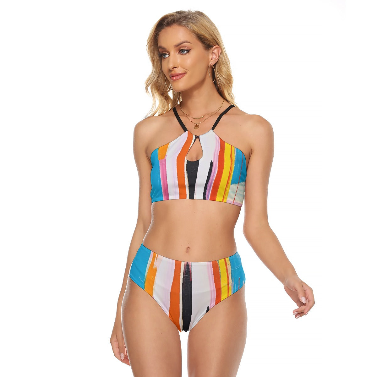 All-Over Print Women's Cami Keyhole One-piece Swimsuit