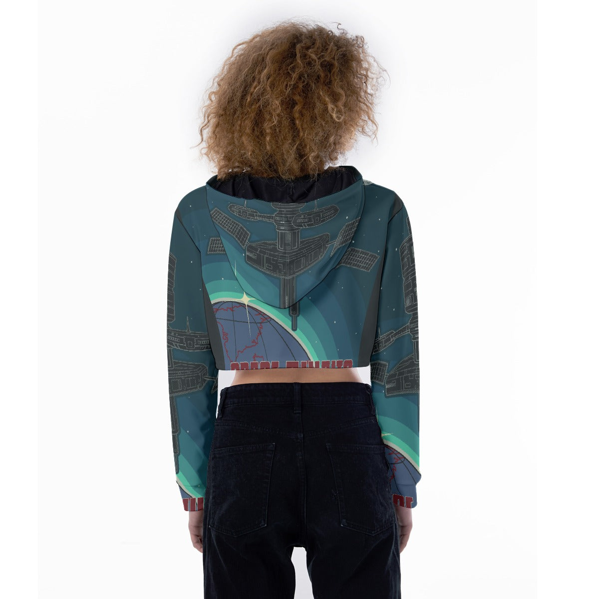 All-Over Print Women's Crop Top Hoodie