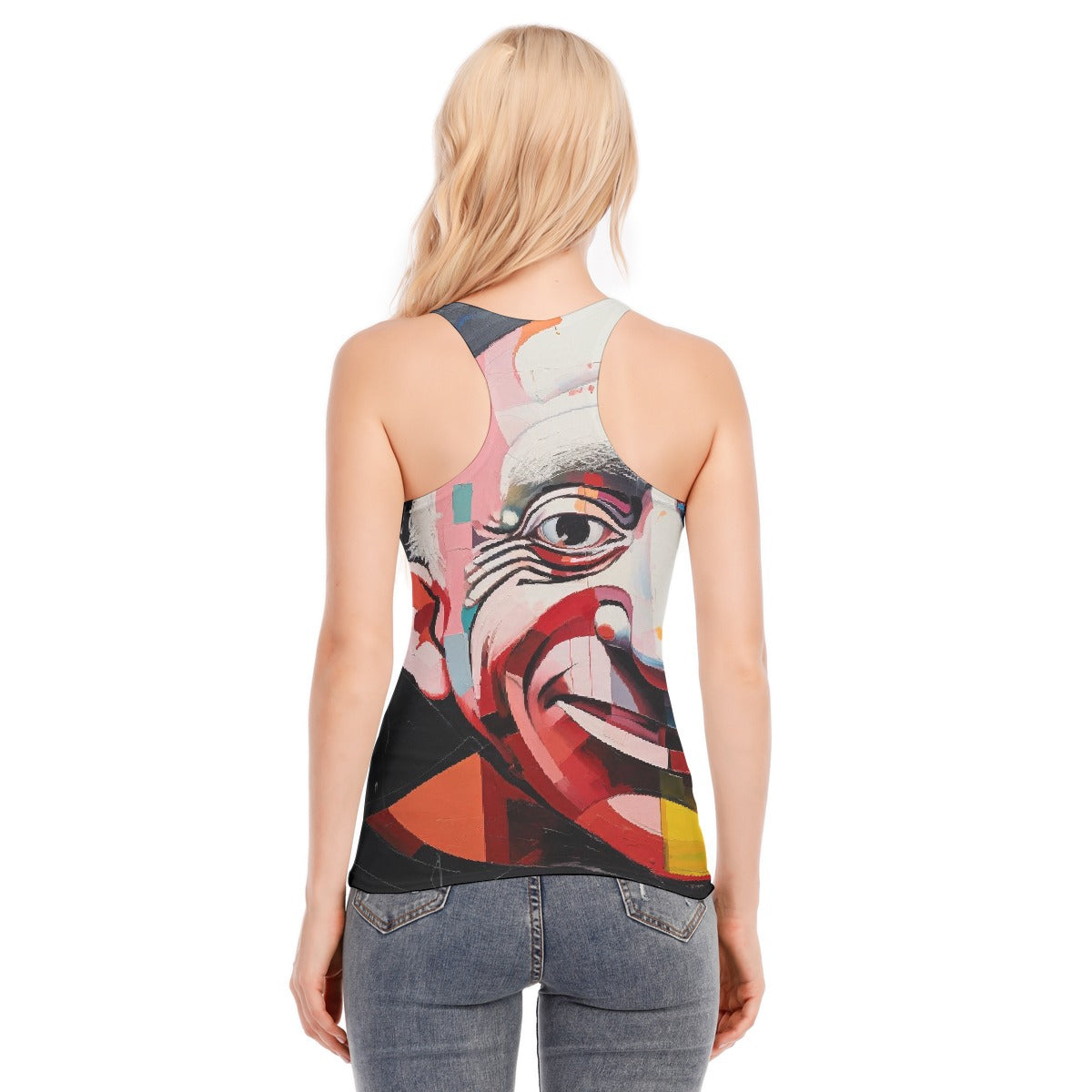 All-Over Print Women's Racer Vest | 190GSM Cotton