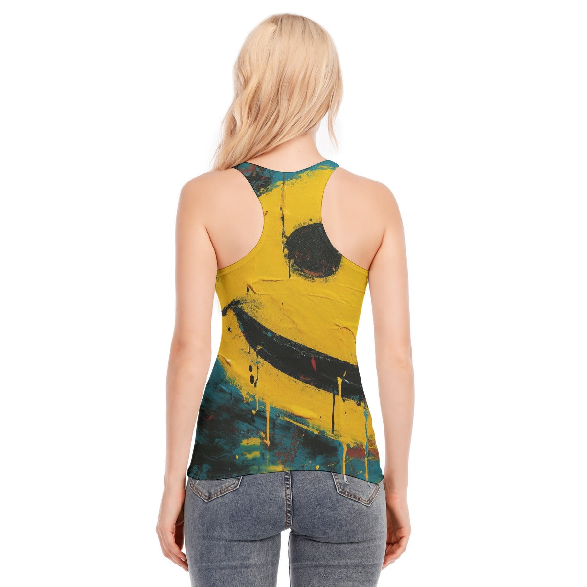 All-Over Print Women's Racer Vest | 190GSM Cotton