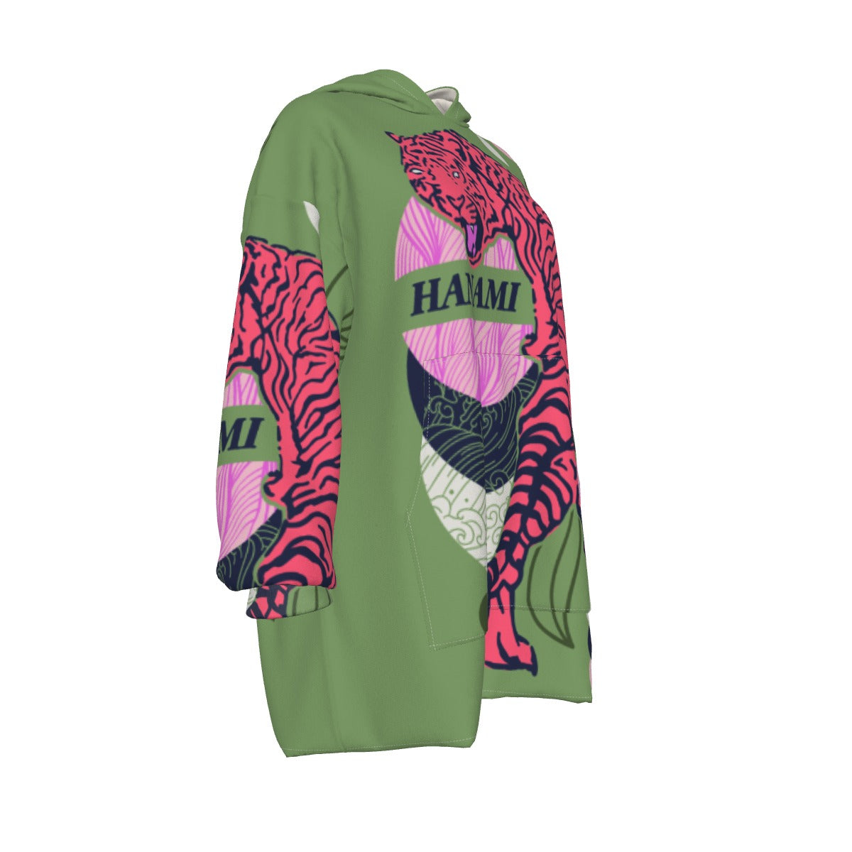 All-Over Print Women's Sherpa Fleece Hoodie Blanket