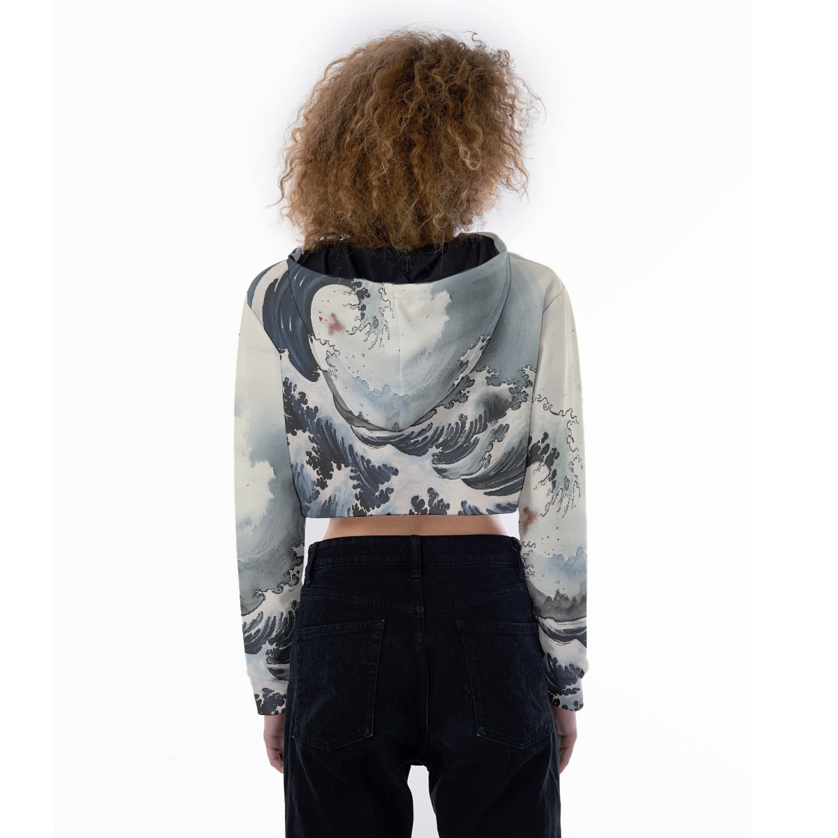 All-Over Print Women's Crop Top Hoodie