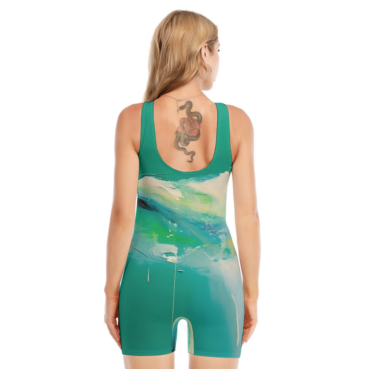 All-Over Print Women's Sleeveless One-piece Swimsuit