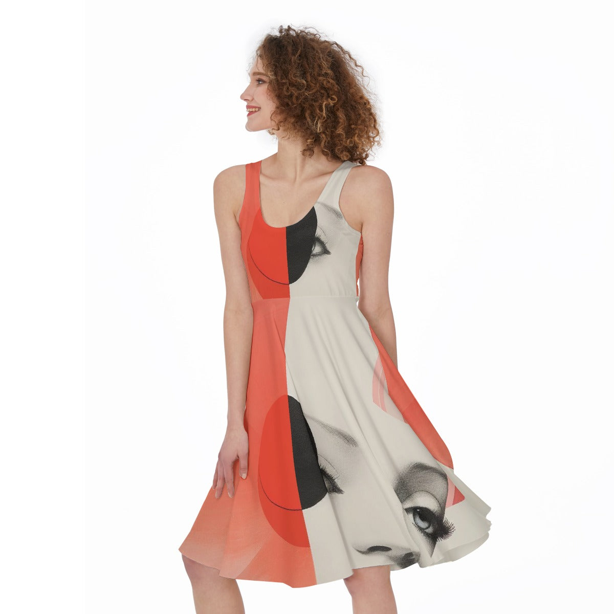 All-Over Print Women's Sleeveless Dress